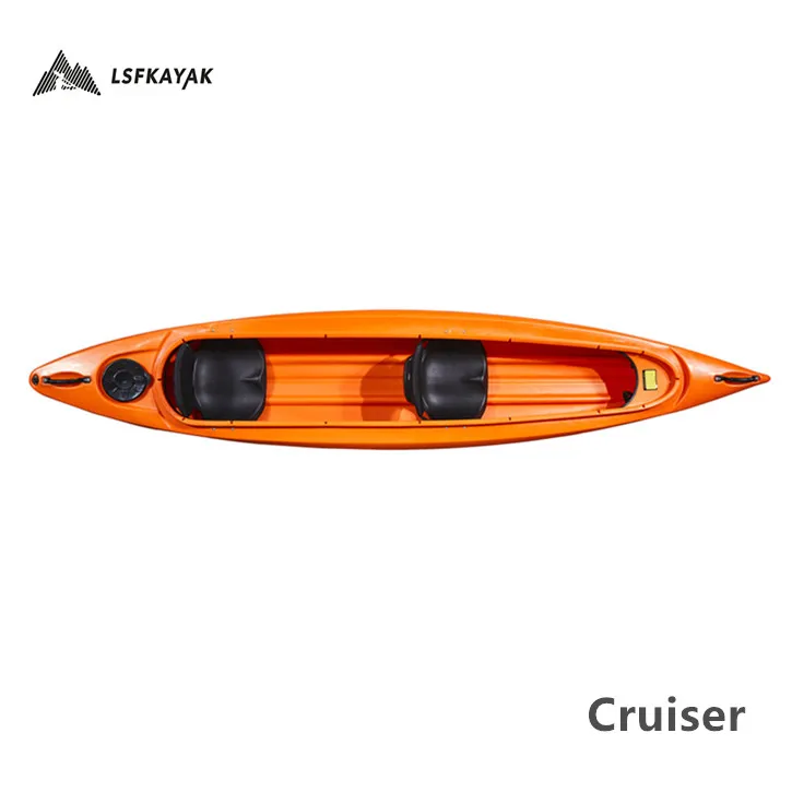 LSF 4.2m Sit in Sea Kayak with Paddles All Sale Max Black Yellow Green Red White Camo Color Customized Rowing Boat