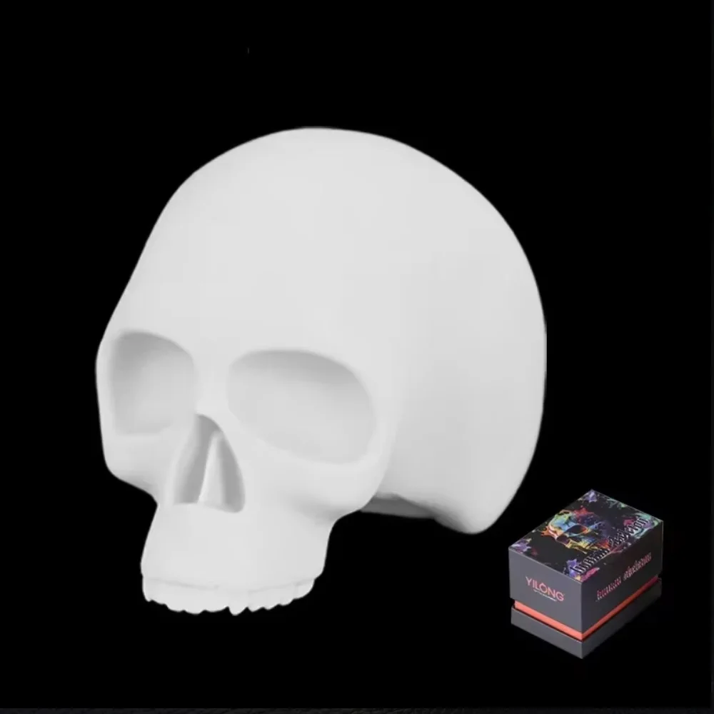 3D Skull Tattoo Practice Skin Silicone Rubber Training Skin For Tattoo Artists Beginners Permanent Makeup Beauty Tattoo Accessor