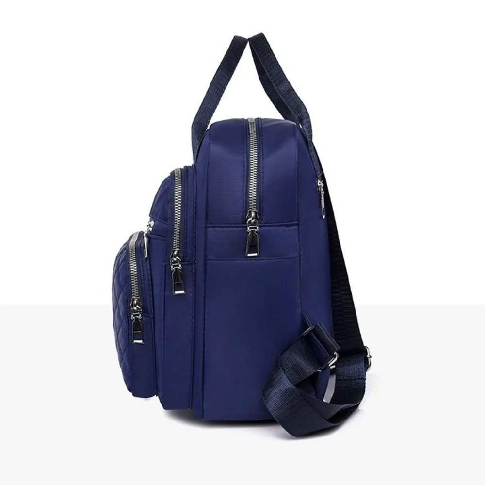 Bolsos de hombro impermeables duraderos, mochila Oxford de gran capacidad para mujer, correas ajustables, mochila de viaje ligera
