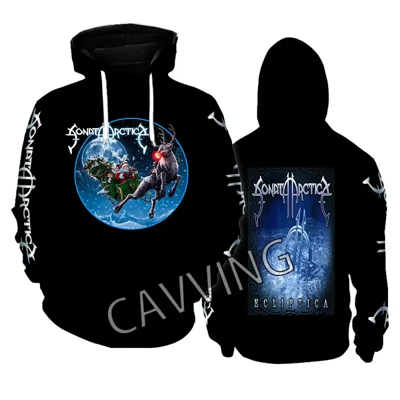 

New Fashion Printed Sonata Arctica Band Metal Rock Aesthetic Hoodies Sweatshirt Gothic Top Harajuku Cotton Unisex Clothing L3