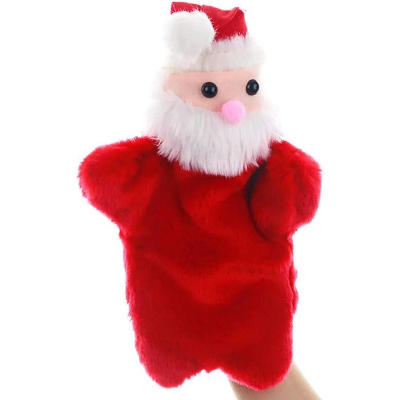 عيد الميلاد دمى اليد أفخم الدمى سانتا كلوز لعب للتظاهر الخيالي تخزين رواية القصص هدية حفلة عيد الميلاد