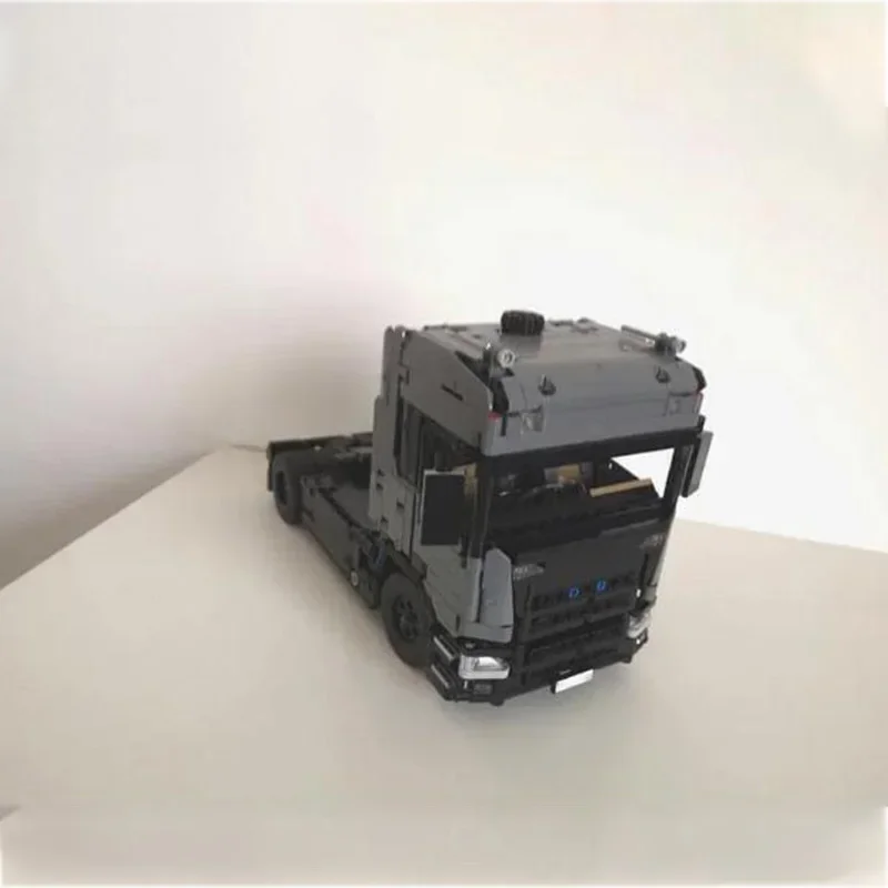 Classic Semi-trailer Truck Self-locking Building Block Model Building Puzzle Birthday Christmas Toy Gift Ornaments MOC-56923