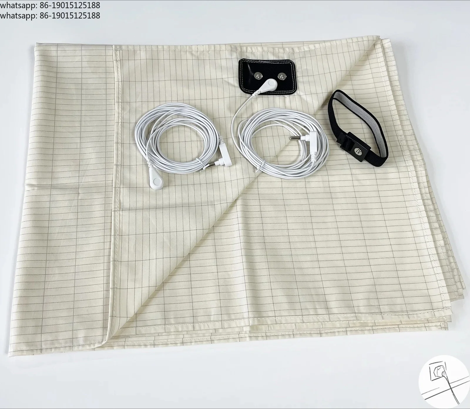earthing-plain-bedsheet-with-conductive-silver-fiber-antistatic-health-protection-sheet-grounded-release-static
