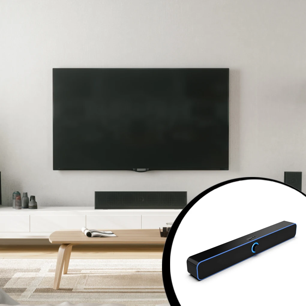 

Computer Soundbar Clear Audio Playing Devices Powerful USB PC Speaker Sound Output Device Tabletop Music Playing Accessories