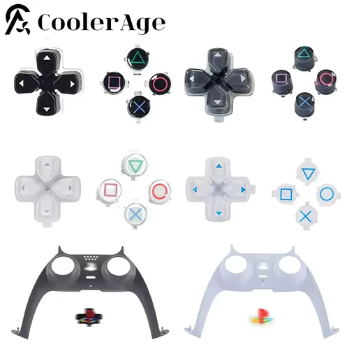 Imagen 1 del producto para Robot PS5/controlador de edición limitada del 30 aniversario, tiras decorativas de botones de colores y azules de repuesto