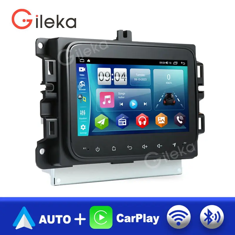 Android Car Radio Head Unit For Dodge RAM1500 2500 3500 2017-2018 / Jeep Wrangle/Compass/Renegade Navigation GPS WIFI 7