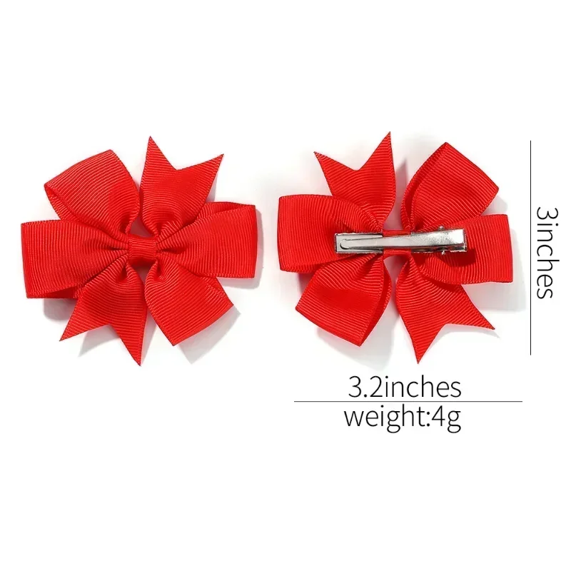Candy Colors Solid Grosgrain Ribbon Bows Clips Hairpin Girl\'s Hair Bows Boutique Hair Clip Kids Headware Kids Hair Accessories