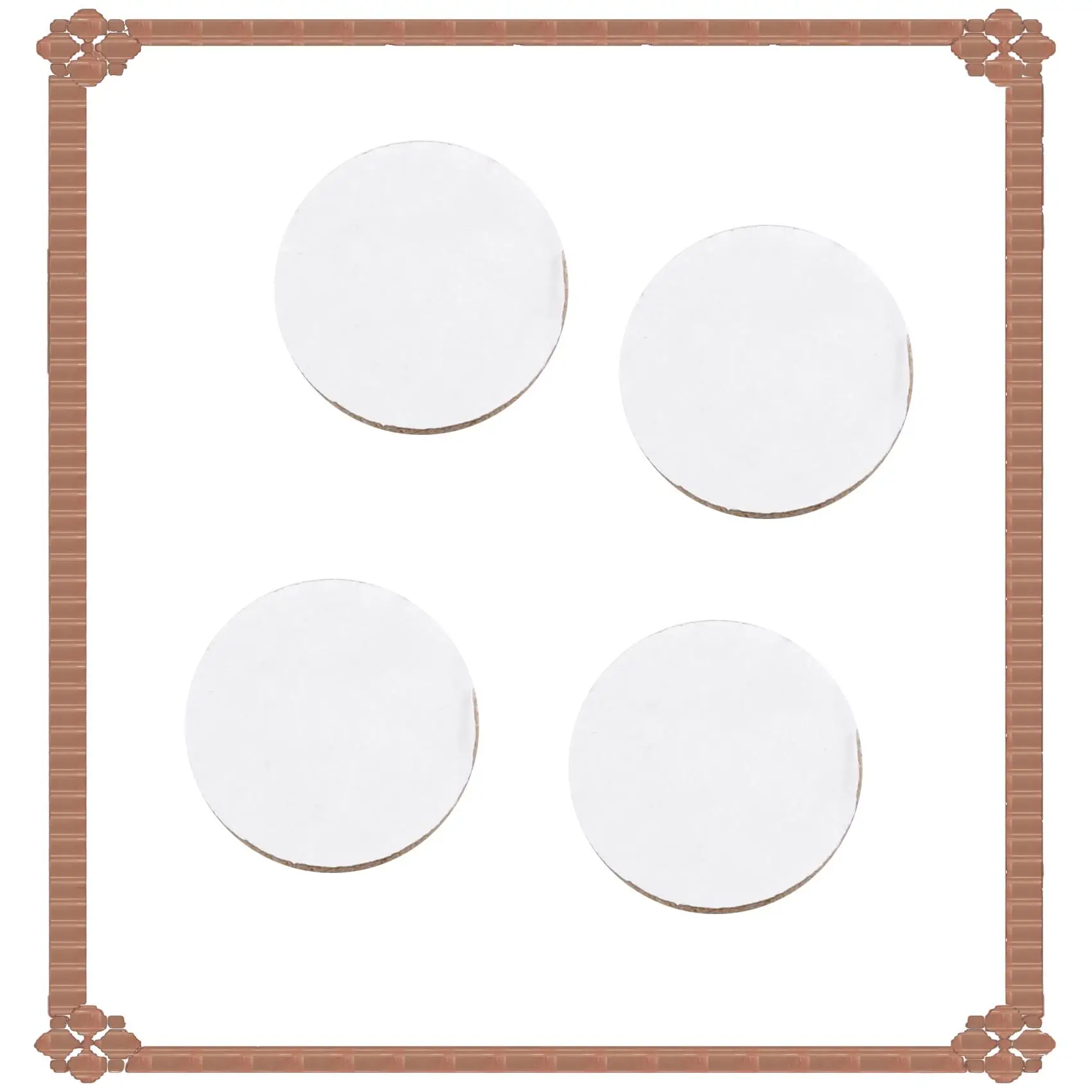 24-Hour Delivery Self-Stick Furniture Round Felt Pads For Hard Surfaces 48-Pcs