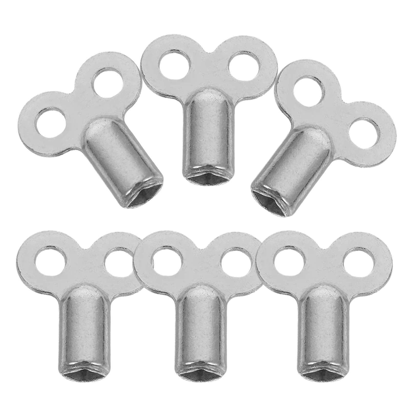 

6 Pcs Exhaust Valve Key Radiator Tail Air Plumbing Tool Wrench Bleed Gas Keys Set Utility Metal Water