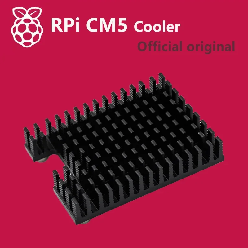 Raspberry Pi CM5 ฮีทซิงค์ Cooler อลูมิเนียมอย่างเป็นทางการสําหรับ Raspberry PI Compute Module 5 Thermally Conductive ซิลิโคน