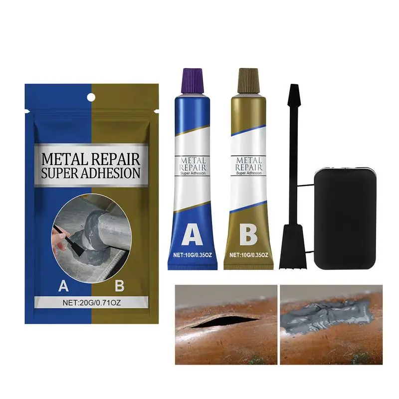 Metal To Metal Glue High Strength Metal Welding Glue Repair Adhesive Weld Liquid Waterproof All Purpose Repair Glue Casting