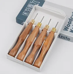 Ginflash Carpenter Carving Chisel Tool Set Woodwork Sculptural Wood handle Carving Tools Woodcut Knife Kit