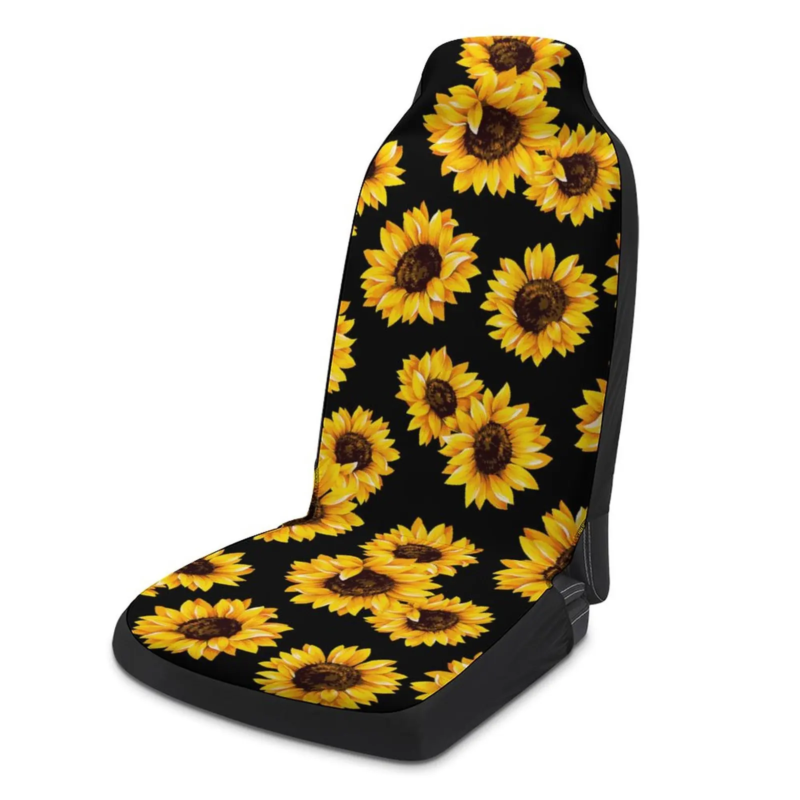 Creative Fashion Personality Sunflower Printing Car Universal Seat Cover Car Interior Accessories Seat Cover Car Supplies