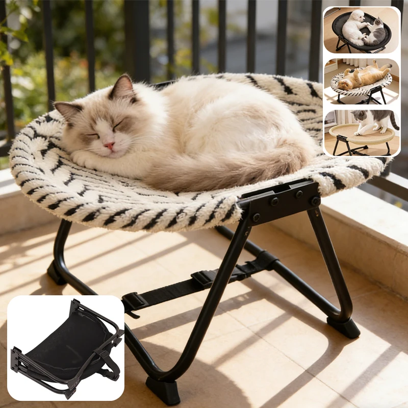 foldable-pet-bed-all-season-breathable-mesh-elevated-cat-dog-cot-with-storage-bag-portable-travel-pet-hammock-for-indoor-outdoor