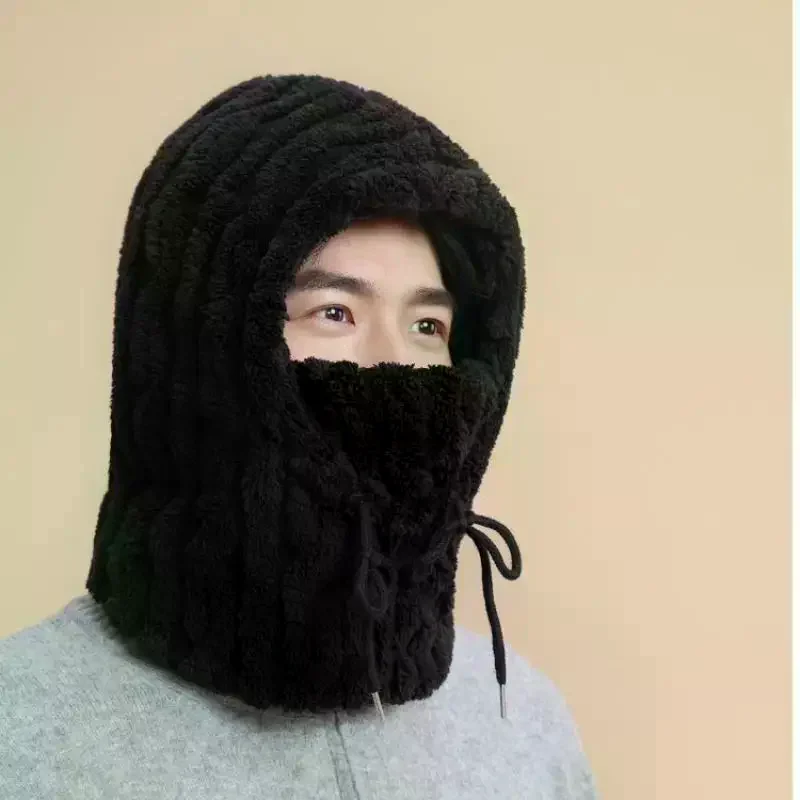 

Мужская зимняя шапка Lei Feng для катания на лыжах, мужская зимняя защита ушей, ветрозащитная хлопковая шапка, маска для защиты от холода, велосипедная шапка