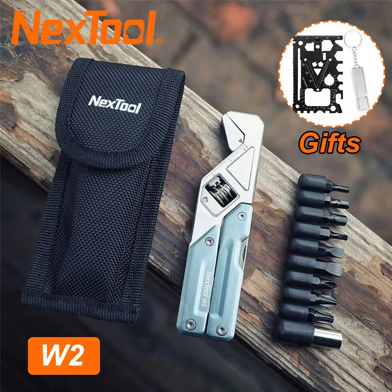 

NexTool Adjustable Wrench W2 Multitool Folding Pliers Multi-functional Spanner Screwdriver Outdoor EDC Tools Home Maintenance