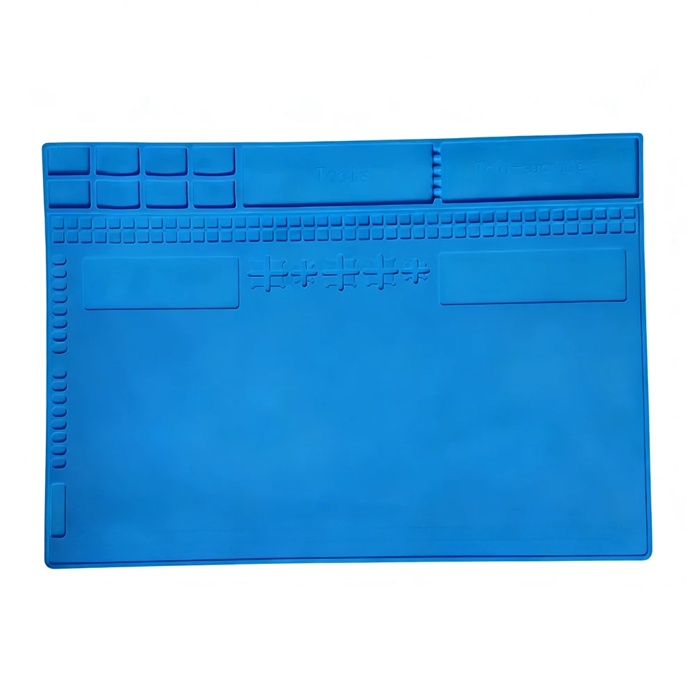 Multi-Use A-300 Heat Resistant Silicone Soldering Mat with Electrostatic Protection for Electronic Repair Tasks