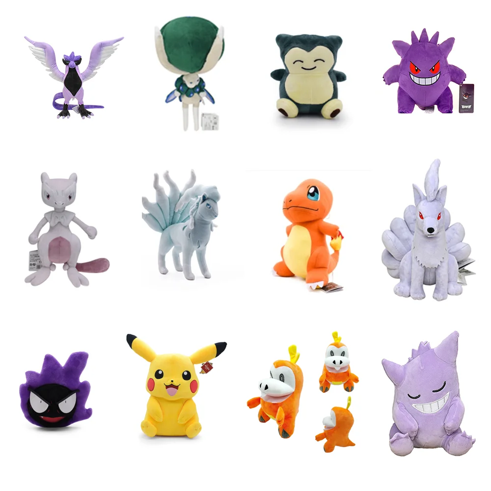 

Pokemon Poke Ball Plush Toys Gengar Jigglypuff Psyduck Charmander Dragonite Stuffed Dolls Gifts
