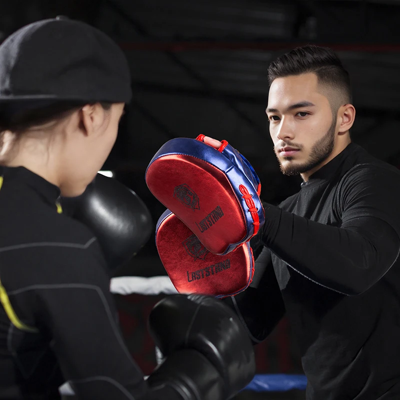 Metallic Boxing Target Pads Super MMA Punch Pad Focus Sanda Training Gloves Karate Muay Thai Kicking pad woman/man Arc Target
