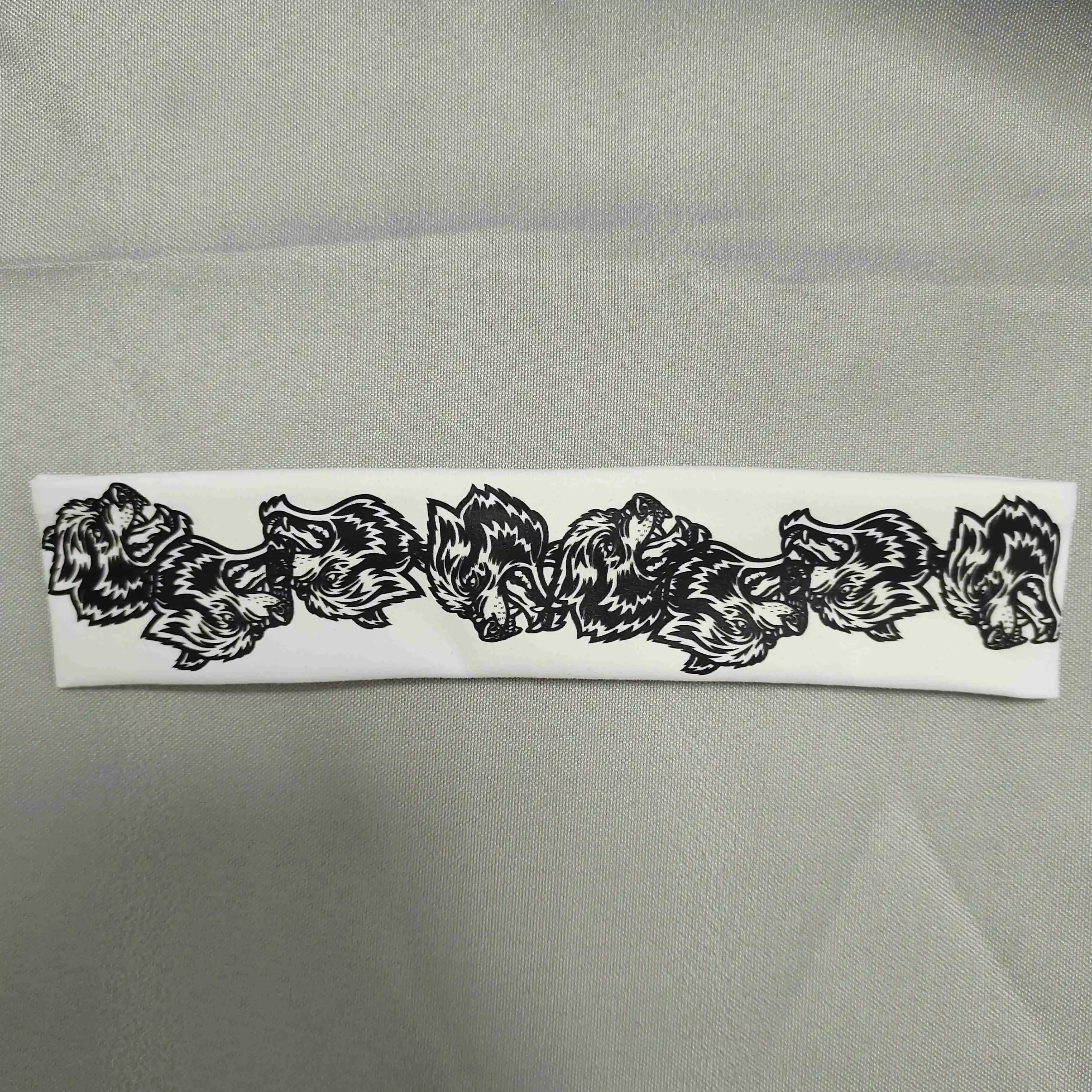 Darc She Stretch Cotton Unisex Hairband Wolf Fashion Headband Running Fitness Yoga Hairband Stretch Makeup Hair Accessories