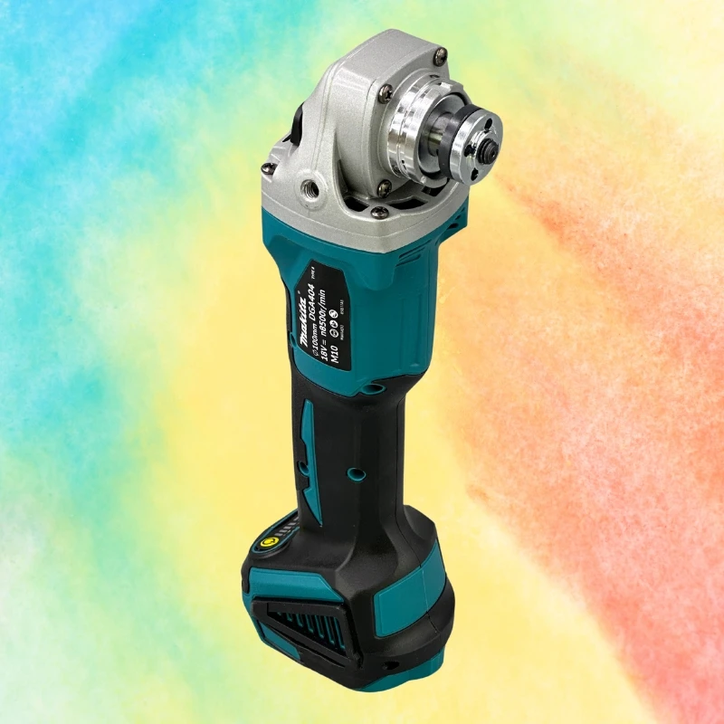 Imagem -03 - Makita Brushless Grinder Tools Retificadora Moedor Elétrico Broca sem Fio Recarregável 18v 125 mm 100 mm Dga404