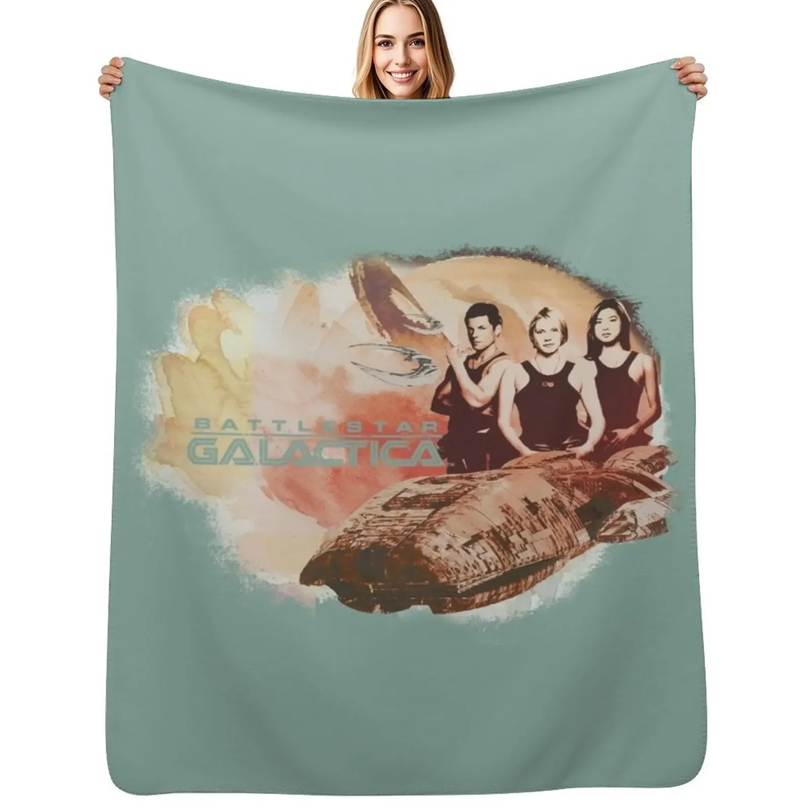 

BSG200_Battlestar Galactica Galactica Pilots Throw Blanket Loose Sofas Large Blanket