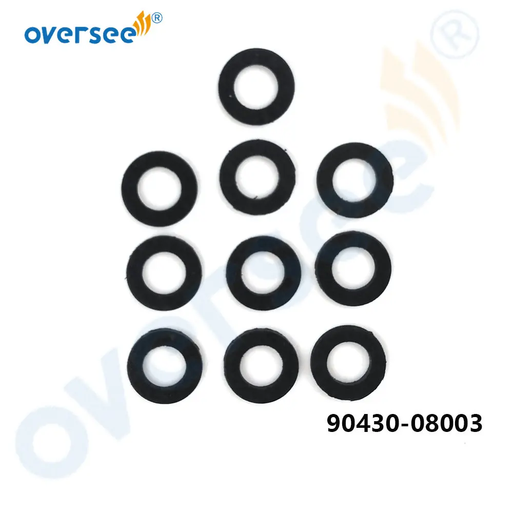 10pcs 90430-08003 For YAMAHA Outboard Lower Unit Oil Drain Gasket 90430-08020-00