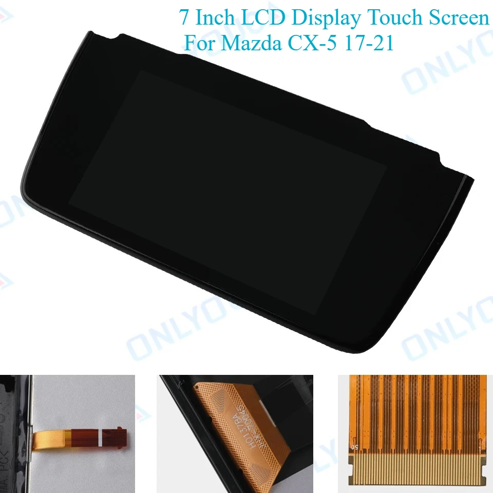 

New 7 Inch LCD Display Touch Screen TM070RDHP05 For Mazda CX-5 17-21 M070RDHP05 Black Silver Car Navigation Radio Replacement