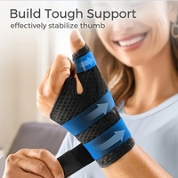1 Adjustable Thumb & Wrist Support Brace – Ergonomic Design, Straps Included, Breathable Fabric for Sports