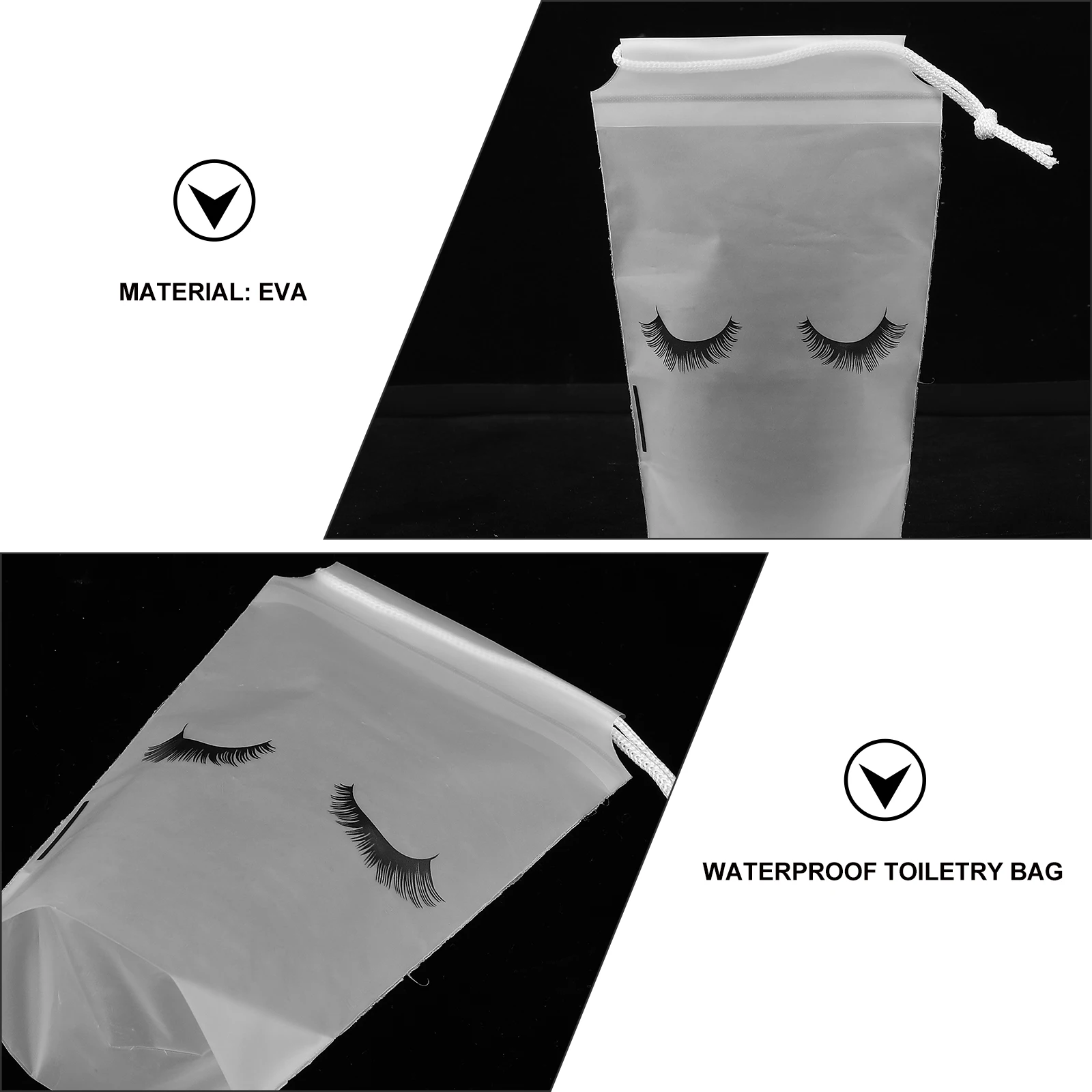 

50Pcs Travel Makeup Bags Drawstring Waterproof Toiletry Organizer Portable Storage Bag Durable for Outdoor Use