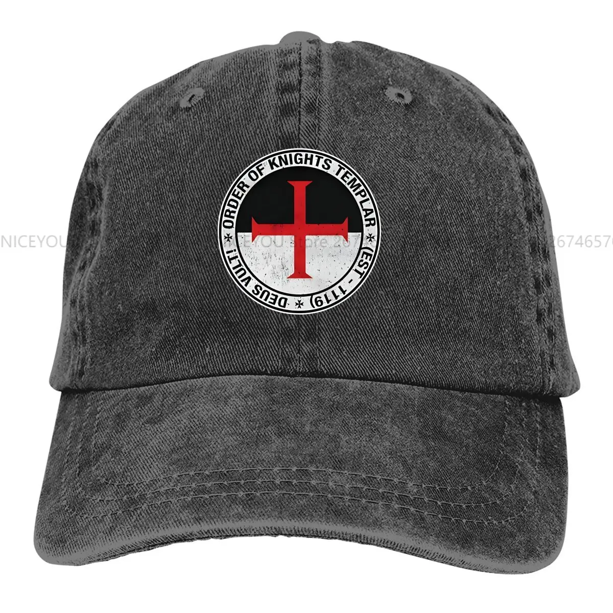 Washed Men's Baseball Cap Teutonic Order Trucker Snapback Caps Dad Hat Knights Templar Golf Hats