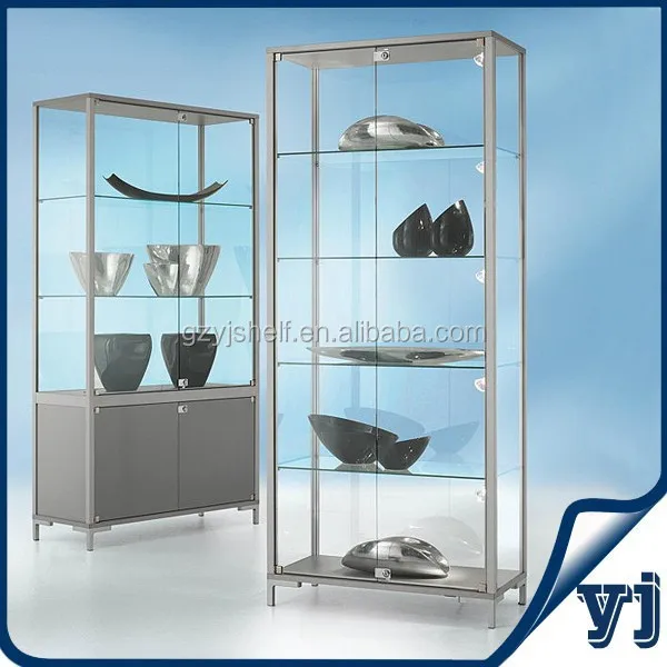 Custom.Shopping Display Cabinets with Glass Doors/store Fixtures Vitrine Cabinet/wall Glass Display Cabinet