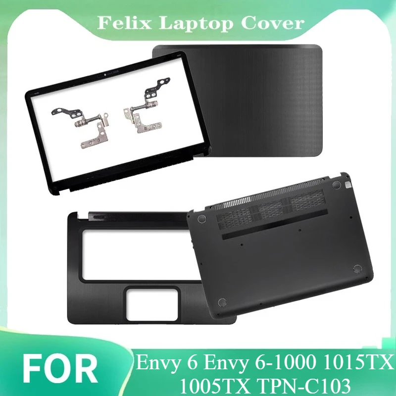 For Envy 6 Envy 6-1000 1015TX 1005TX TPN-C103 New Laptop Back Cover Front Bezel Palmrest Bottom Case 692382-001 686591-001
