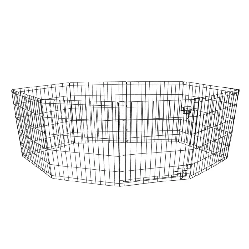 

Free Shipping, 24"H 8-Panel Pet Exercise Play Pen with Door