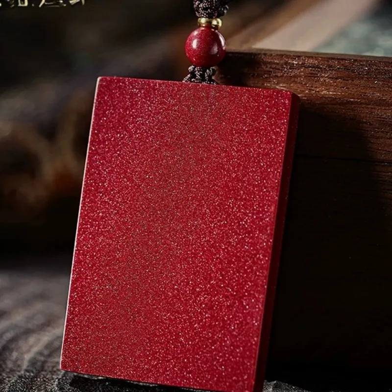 

Natural Cinnabar Pendant for Men and Women To Wear, Safe and Sound Brand Necklace Pendant