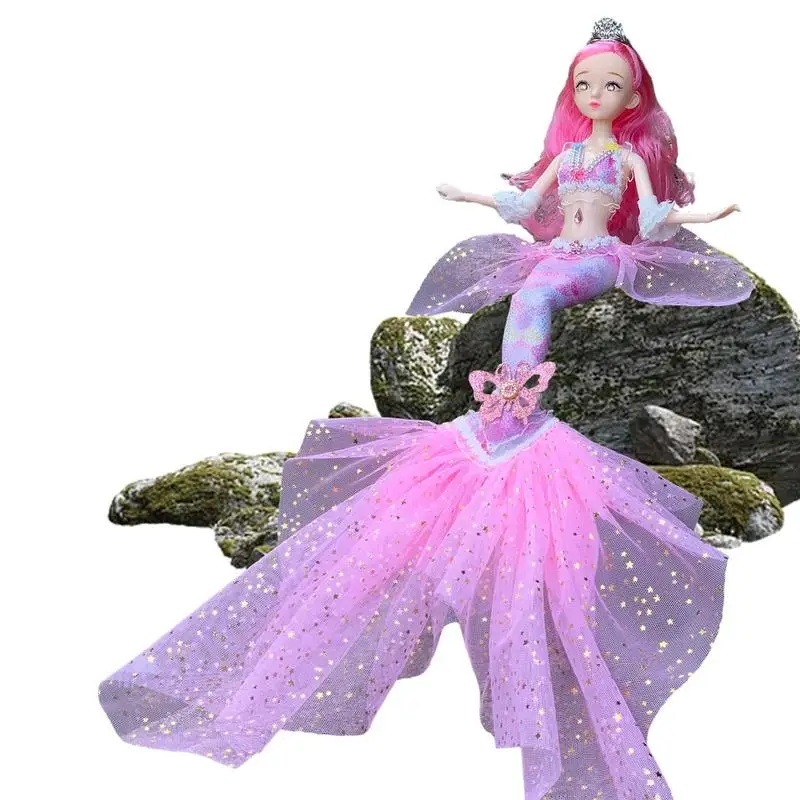 Mermaid Doll Toy Princess Classic Little Mermaid Fashion Doll Little Mermaid Doll Movable And Exquisite For Birthday And