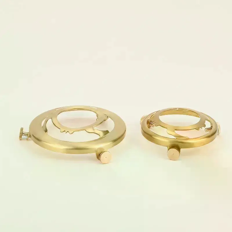 3 Holes Brass Lampshade Fixed Ring 60/78mm Solid Brass Lamp Shade Socket Connector for Lighting DIY Projects