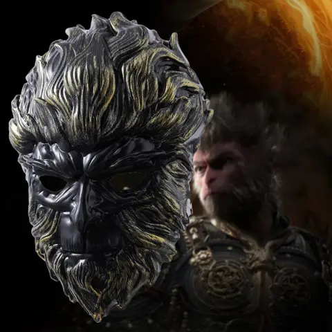Mito Negro Wukong máscaras de Cosplay periféricos de juego populares máscara del Rey Mono accesorios de Cosplay de Navidad y Halloween
