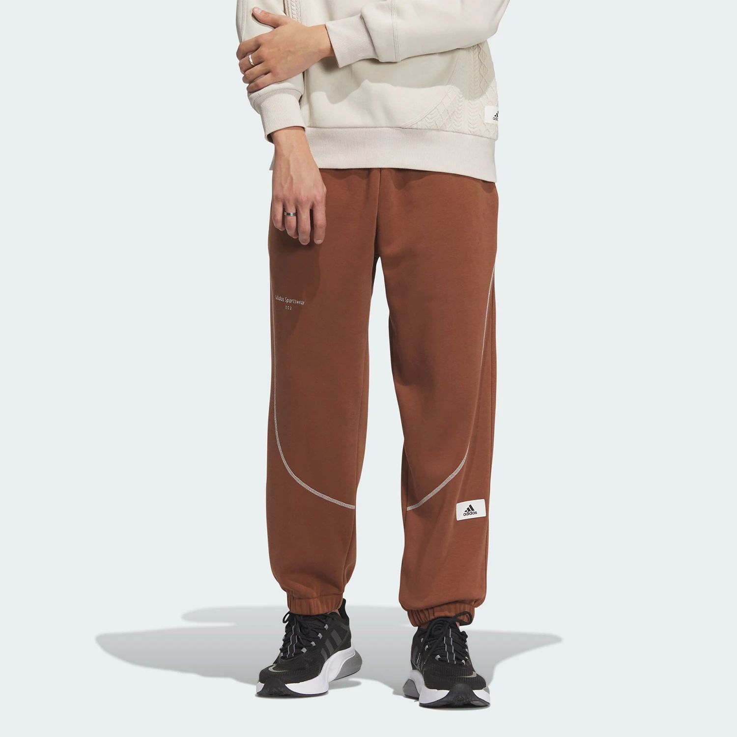 Adidas Authentic New Men's Velvet Warm Knitted Sports Pants IP4977