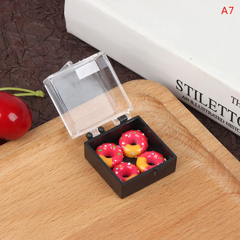 1pc 1:12 Dollhouse Mini Resin Dessert Cake Food Model Toy Dollhouse Kitchen Food Scene Model DIY Dollhouse Decor Accessories