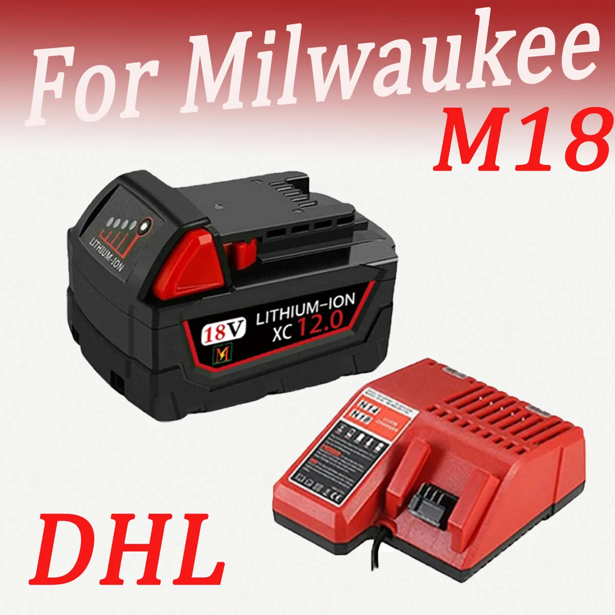 

18 В 12/9/6/5 Ач для Milwaukee M18, аккумуляторная батарея Milwaukee 18650, 48-11-1860 48-11-1850 48-11-1840 48-11-1820