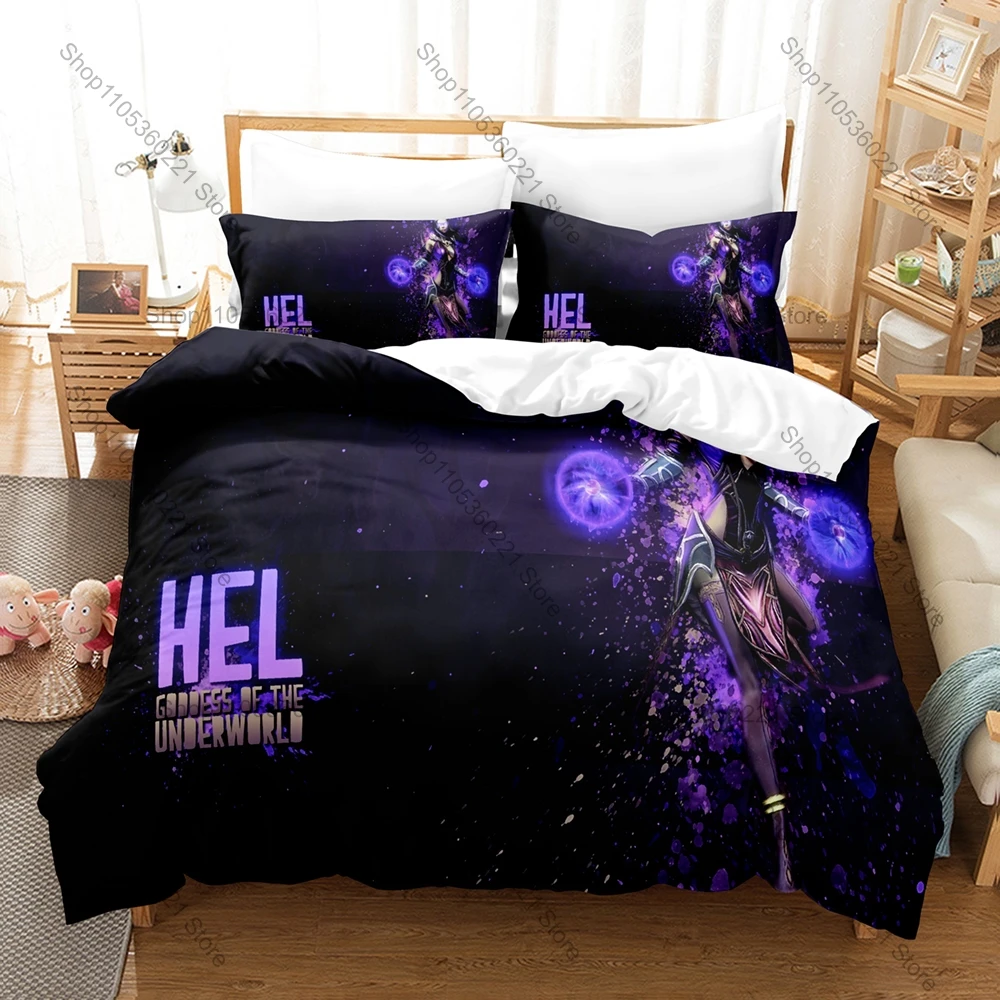 

Smite Printed Bedding Set, Duvet Cover plus 2 Pillowcases, Cool Gaming Style Soft Microfiber Bedroom Textiles
