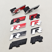 3D Metal Logo R Line Emblem Car Rear Sticker Front Grille Badge For Volkswagen VW Golf 4 5 6 7 Tiguan Polo Passat Touareg Touran