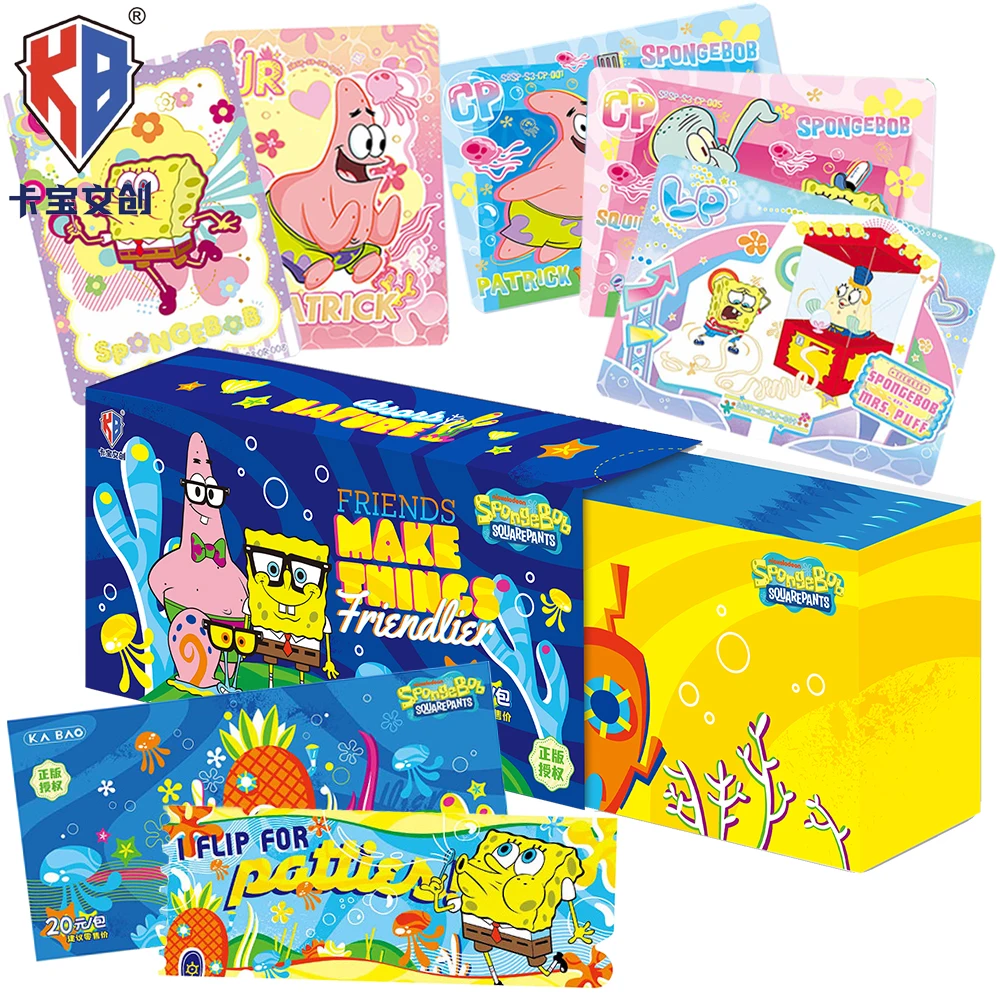 kabao-original-spongebob-squarepants-rare-animated-card-patrick-star-squidward-quincy-tentacles-creative-cartoon-character-card