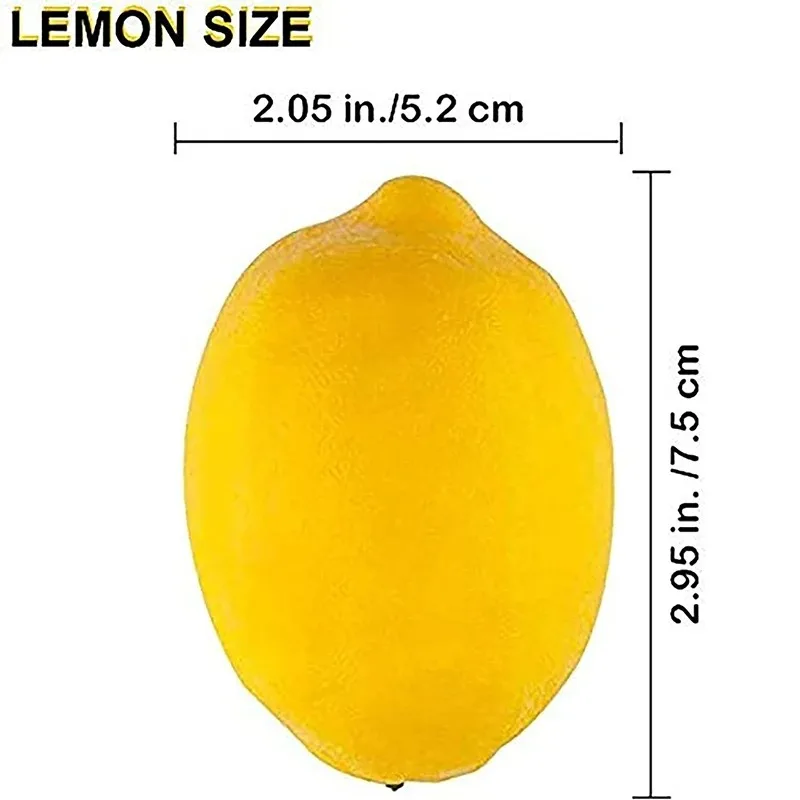 2/5/10Pcs Artificial Lemon for Home Room Decor Fake Fruit Garden Decora Indoor Table Ornament Country Style Kitchen DIY Decor