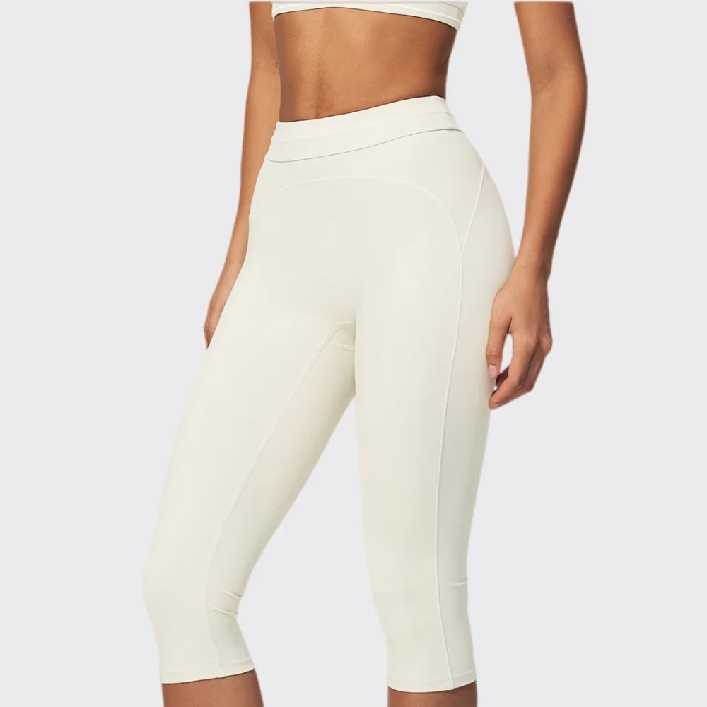 Capri Pants Yoga LeggingsWomen's High Waisted Fitness Sports 3/4 Tight Quick Drying Gym Workout Running Pilates Sports Leggings