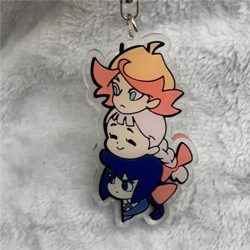Llavero de acrílico con diseño de personajes de anime: Kagari Atsuko, Akko, Lotte Jansson, Sucy Manbavaran, Diana Cavendish, accesorios colgantes