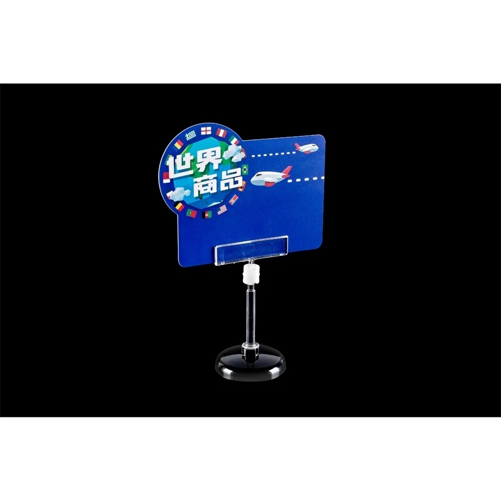 Ceremony Label Clip Universal 360° Rotating Clear Price Holder Wedding Name Tag Display