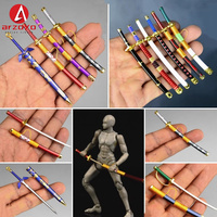 In Stock 1/12 Scale Mini Soldier Long Exquisite Sword Knife Mini Weapon Model Scene Accessories Fit 6'' Action Figure Body Dolls