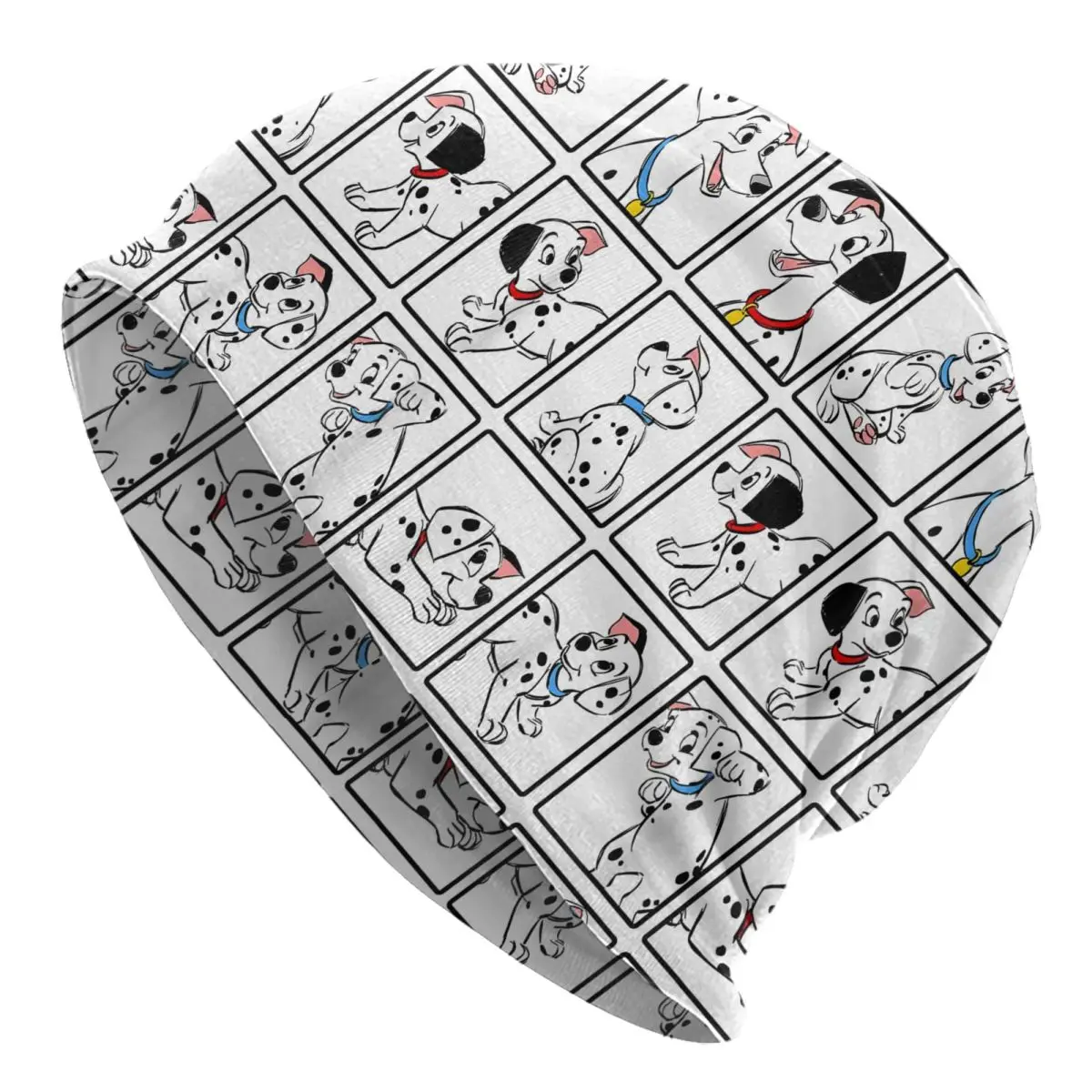 

101 Dalmatians Dogs Group Skullies Beanies Hats Dinesy Hip Hop Men Women Street Caps Warm Head Wrap Bonnet Hat